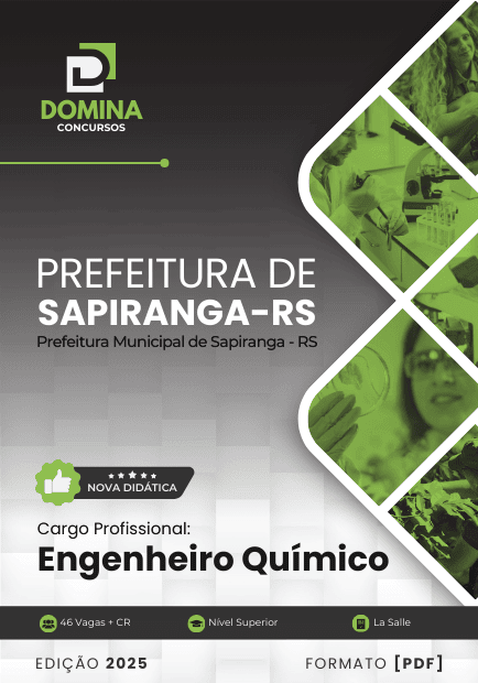 Apostila Engenheiro Químico Sapiranga RS 2025