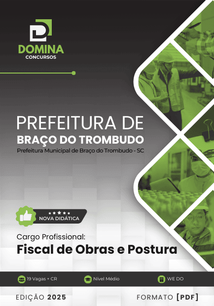 Apostila Fiscal de Obras e Posturas Braço do Trombudo SC 2025