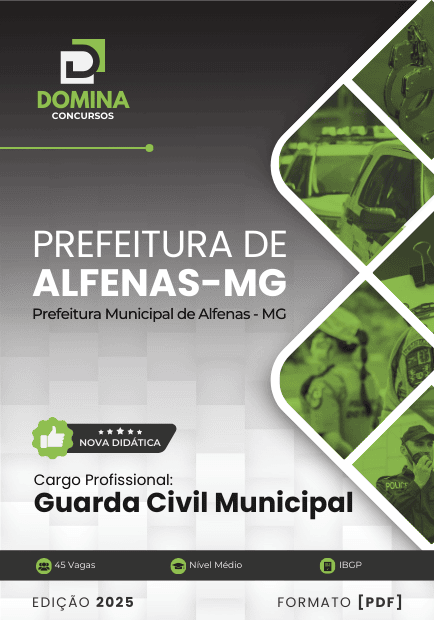 Apostila Guarda Civil Municipal Alfenas MG 2025
