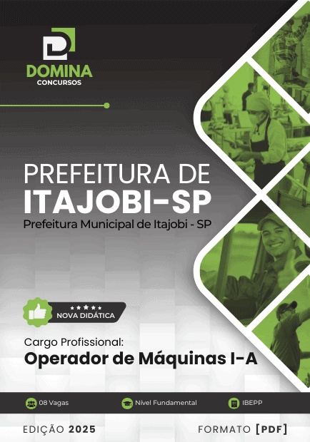Apostila Operador de Máquinas I A Itajobi SP 2025