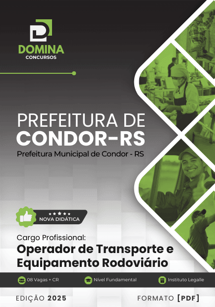 Apostila Operador de Transporte e Equipamento Rodoviário Condor RS 2025