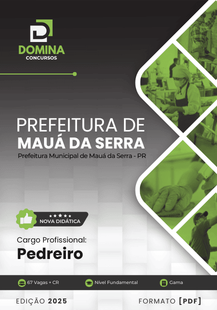 Apostila Pedreiro Mauá da Serra PR 2025