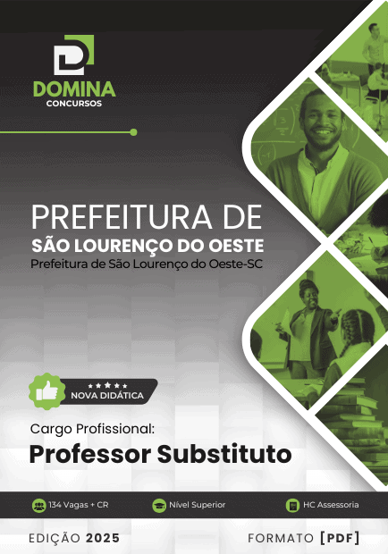 Apostila Professor Substituto São Lourenço do Oeste SC 2025
