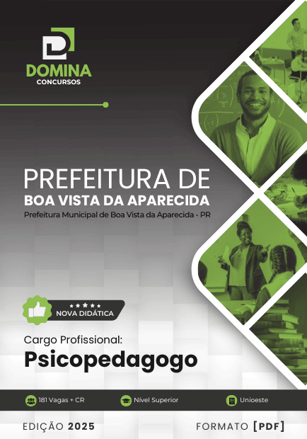 Apostila Psicopedagogo Boa Vista da Aparecida PR 2025