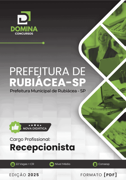 Apostila Recepcionista Rubiácea SP 2025