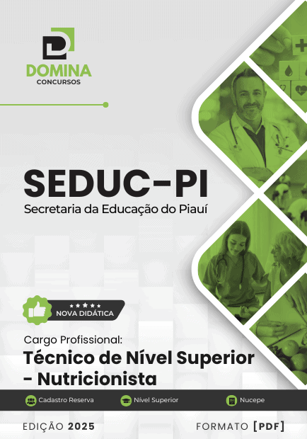Apostila Nutricionista Atendimento Especializado SEDUC PI 2025