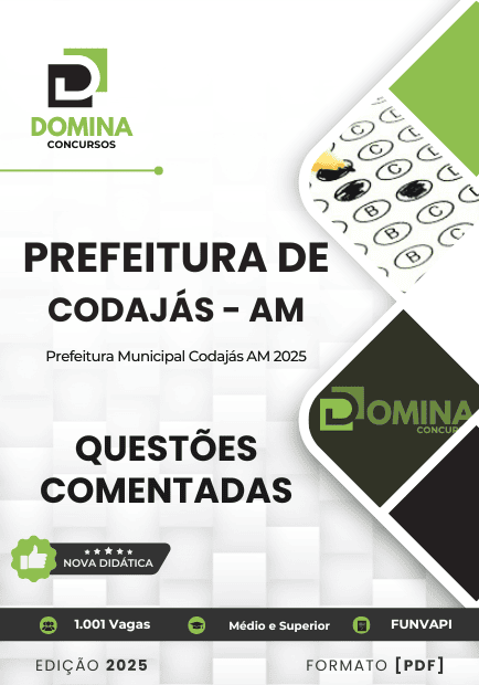 120 Questões Comentadas Codajás AM 2025