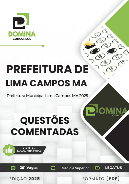 150 Questões Comentadas Lima Campos MA 2025