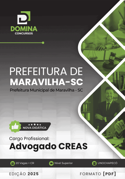 Apostila Advogado CREAS Maravilha SC 2025