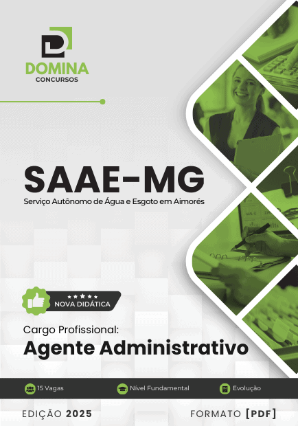 Apostila Agente Administrativo SAAE Aimorés MG 2025
