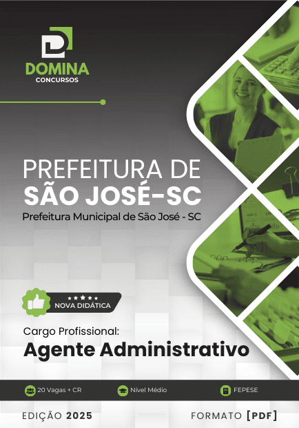 Apostila São José SC Agente Administrativo 2025