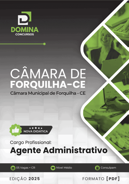 Apostila Agente Administrativo Câmara de Forquilha CE 2025