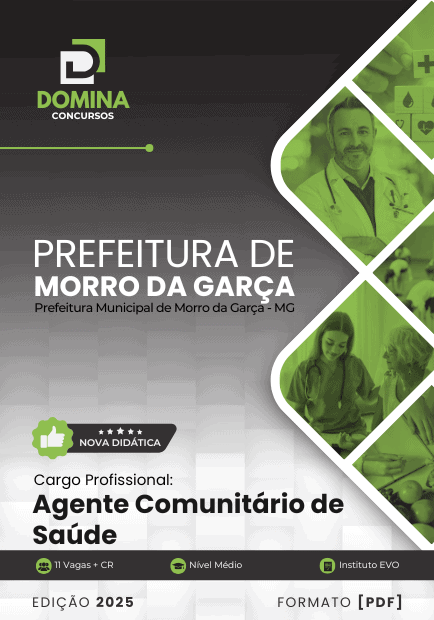 Apostila Agente Comunitário de Saúde Morro da Garça MG 2025