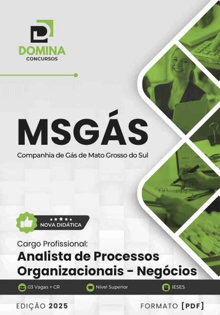 Apostila Analista de Processos Organizacionais Negócios MSGás 2025
