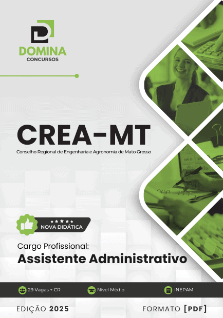 Apostila Assistente Administrativo CREA MT 2025