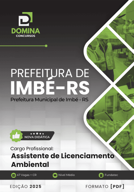 Apostila Assistente de Licenciamento Ambiental Imbé RS 2025