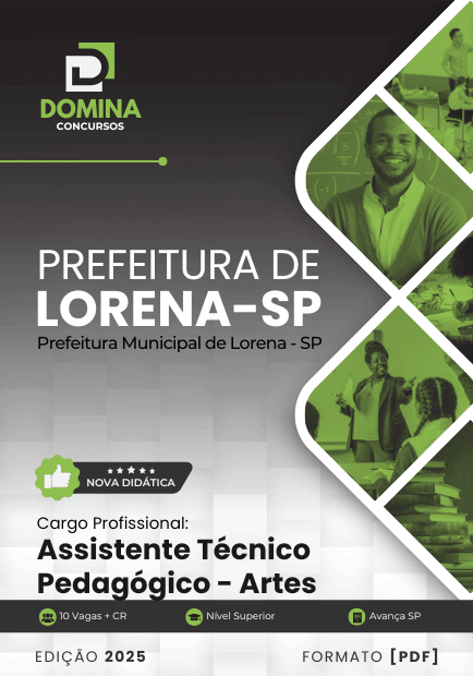 Apostila Assistente Técnico Pedagógico Artes Lorena SP 2025
