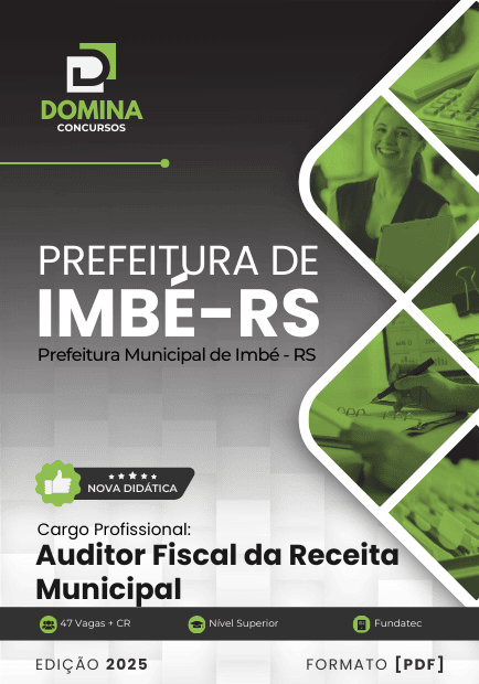 Apostila Auditor Fiscal da Receita Municipal Imbé RS 2025