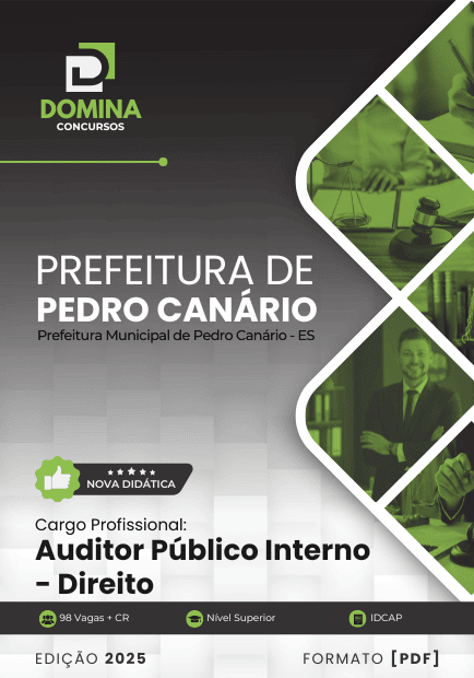 Apostila Auditor Público Interno Direito Pedro Canário ES 2025