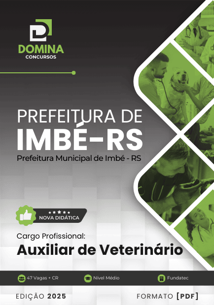 Apostila Auxiliar de Veterinário Imbé RS 2025