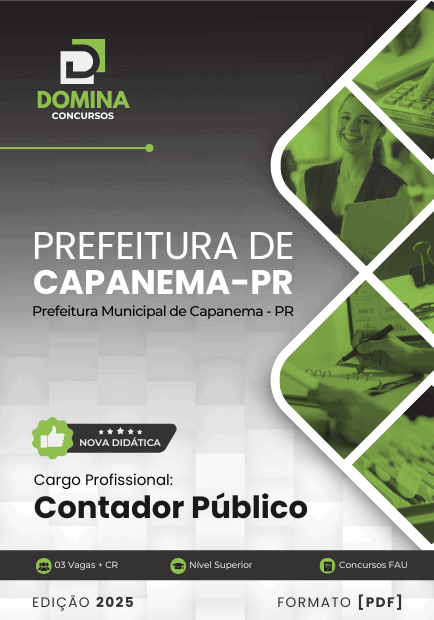 Apostila Contador Público Capanema PR 2025