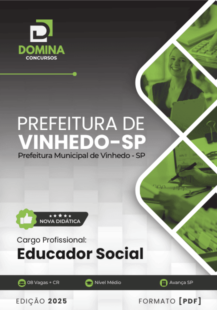 Apostila Educador Social Vinhedo SP 2025