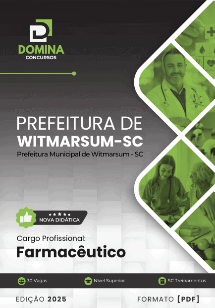 Apostila Farmacêutico Witmarsum SC 2025