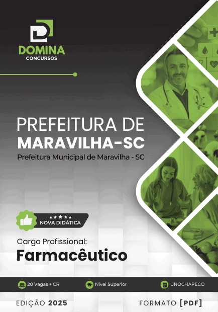 Apostila Farmacêutico Maravilha SC 2025
