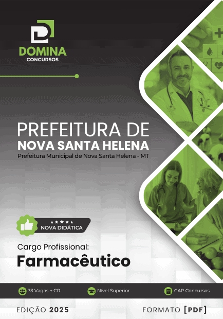 Apostila Farmacêutico Nova Santa Helena MT 2025