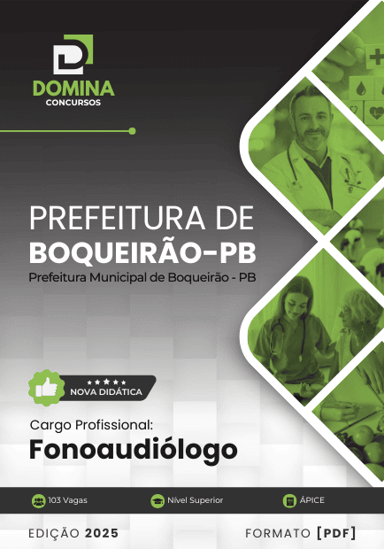 Apostila Fonoaudiólogo Boqueirão PB 2025
