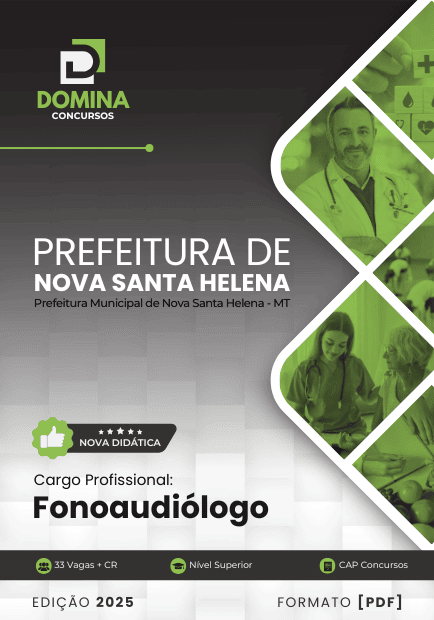Apostila Fonoaudiólogo Nova Santa Helena MT 2025