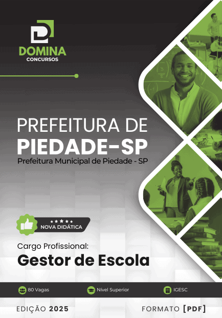 Apostila Gestor de Escola Piedade SP 2025
