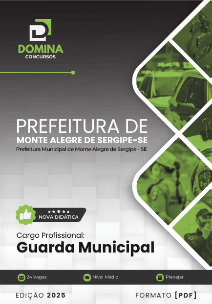 Apostila Guarda Municipal Monte Alegre de Sergipe SE 2025
