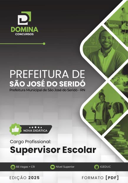 Apostila Supervisor Escolar São José do Seridó RN 2025