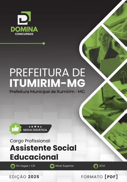 Apostila Assistente Social Educacional Itumirim MG 2025