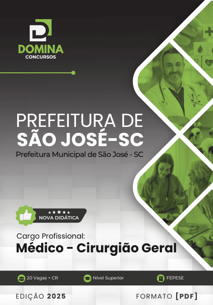 Apostila São José SC Médico Cirurgião Geral 2025