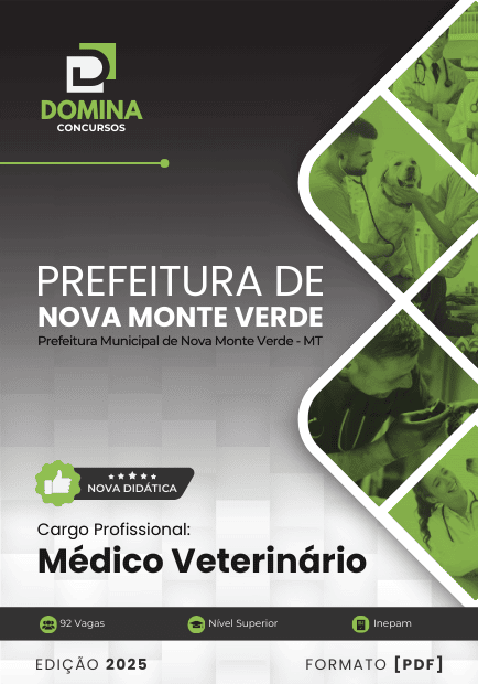 Apostila Médico Veterinário Nova Monte Verde MT 2025