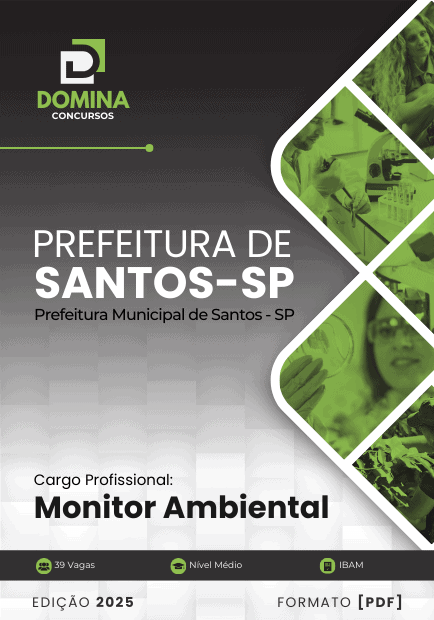 Apostila Monitor Ambiental Santos SP 2025