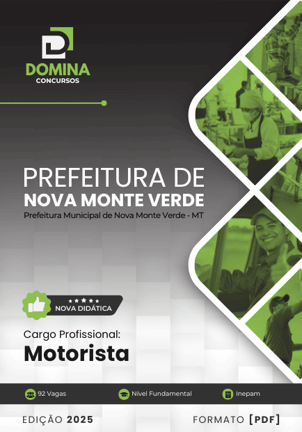 Apostila Motorista Nova Monte Verde MT 2025