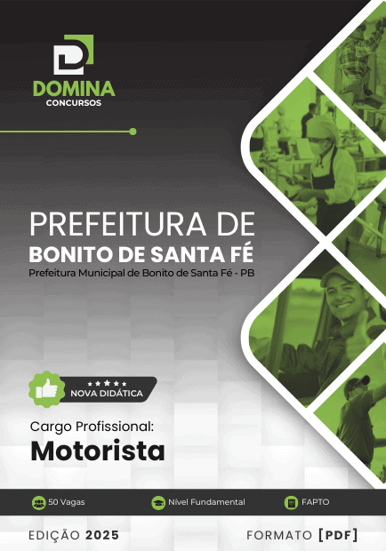 Apostila Motorista Bonito de Santa Fé PB 2025
