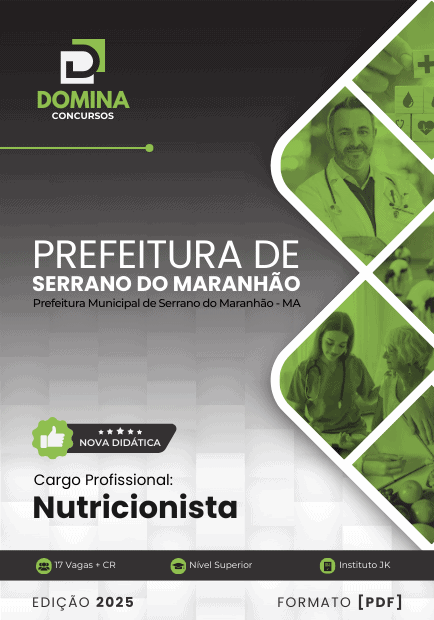 Apostila Nutricionista Serrano do Maranhão MA 2025