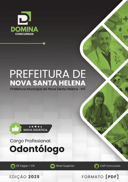 Apostila Odontólogo Nova Santa Helena MT 2025