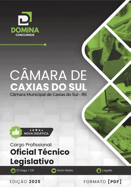 Apostila Oficial Técnico Legislativo Câmara Caxias do Sul RS 2025