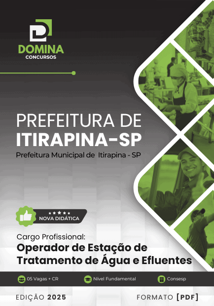 Apostila Operador de ETA e ETE Itirapina SP 2025