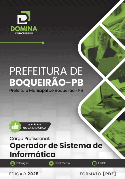 Apostila Operador de Sistema de Informática Boqueirão PB 2025