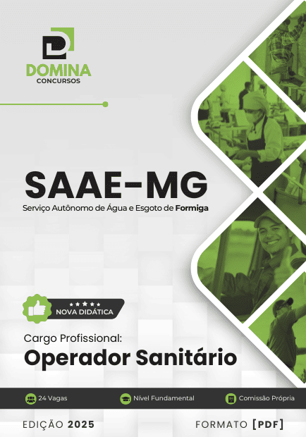 Apostila Operador Sanitário SAAE Formiga MG 2025