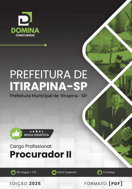 Apostila Procurador II Itirapina SP 2025