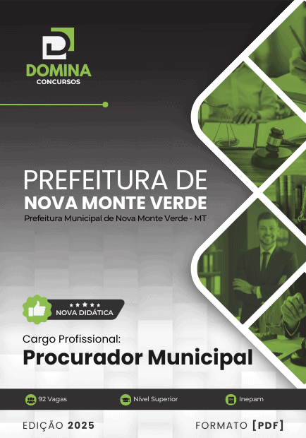 Apostila Procurador Municipal Nova Monte Verde MT 2025