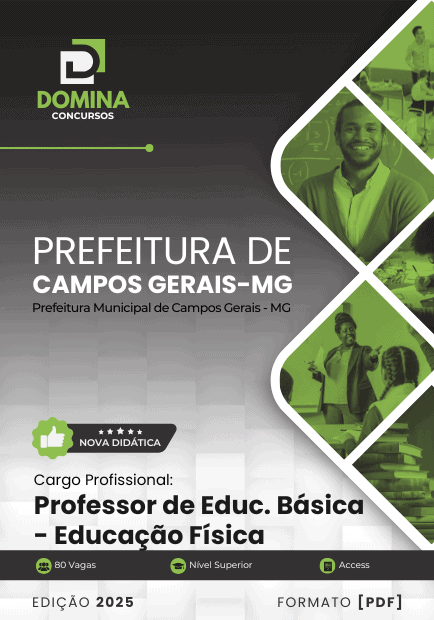 Apostila Professor de Educação Física Campos Gerais MG 2025