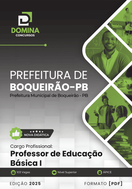 Apostila Professor de Educação Básica I Boqueirão PB 2025